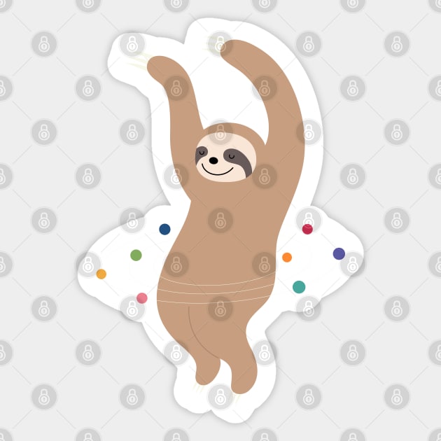 Sloth Galaxy Sticker by AndyWestface